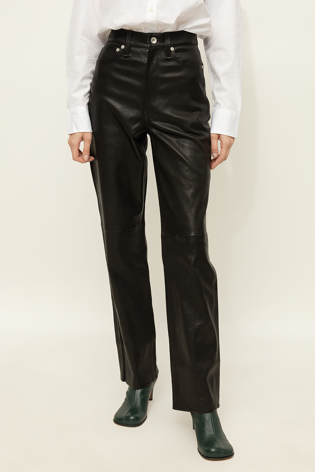 Leather pants sale rag and bone